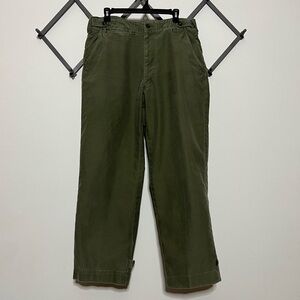 Vintage WW2 M43 Field Cotton Trousers OD Pants Shell - WWII Military Army